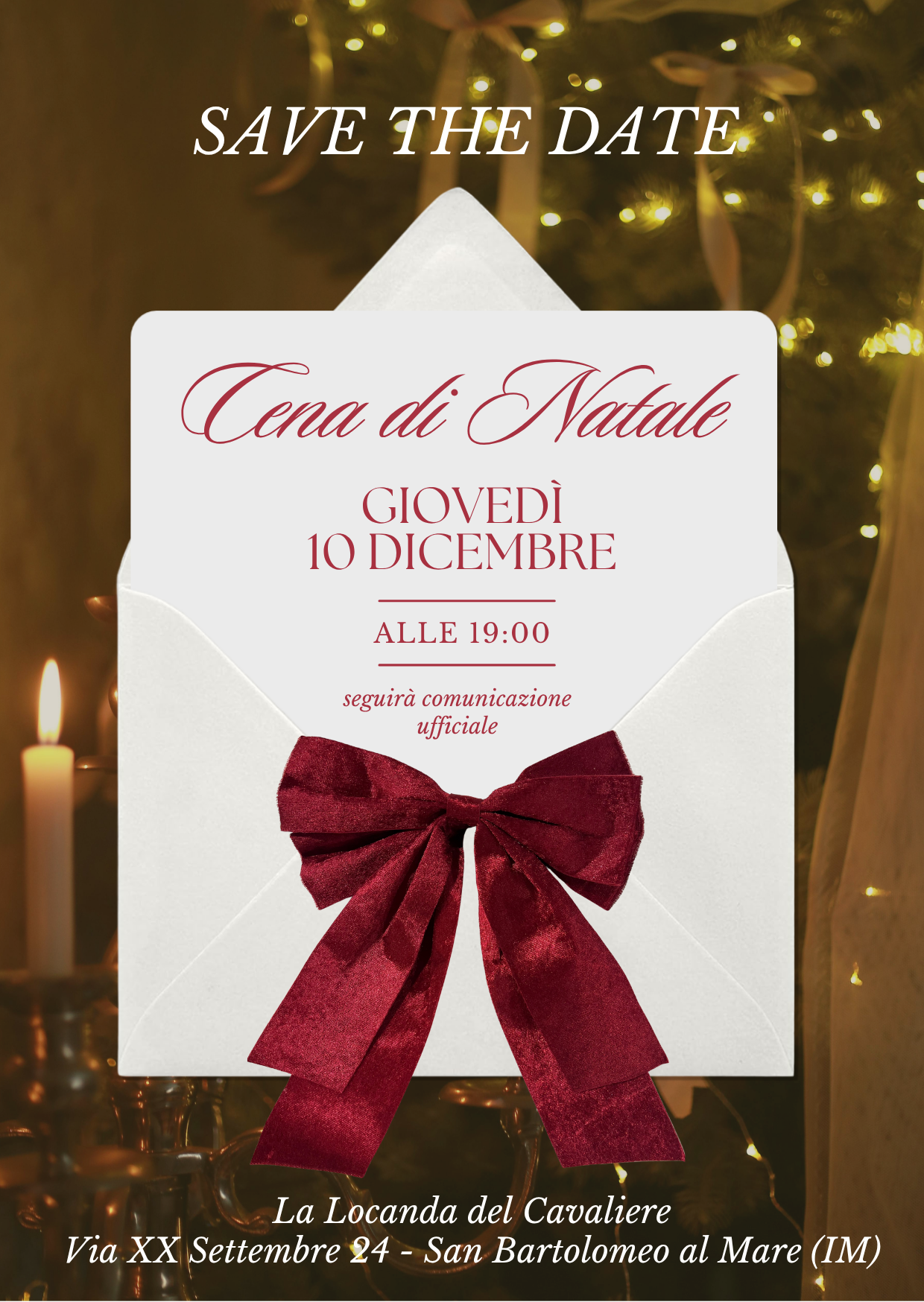 Save the Date: Cena di Natale dell’Ordine